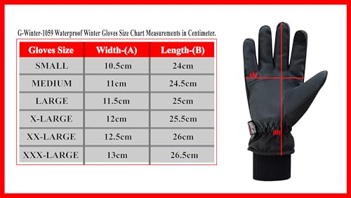 BTR BORN TO RACE Luvas de inverno impermeáveis para homens e mulheres, tela sensível ao toque, à pro