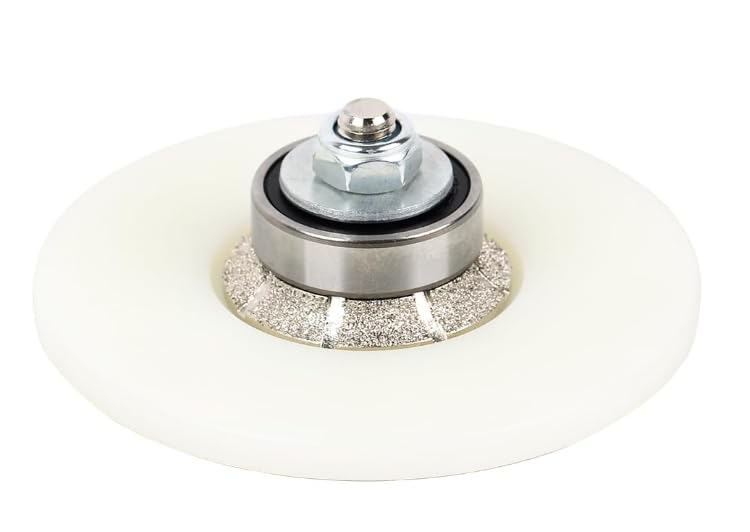 Fraise/profileur manuel en diamant, avec couvercle en nylon blanc pour plans de travail en granit, bullnose complète (B5)