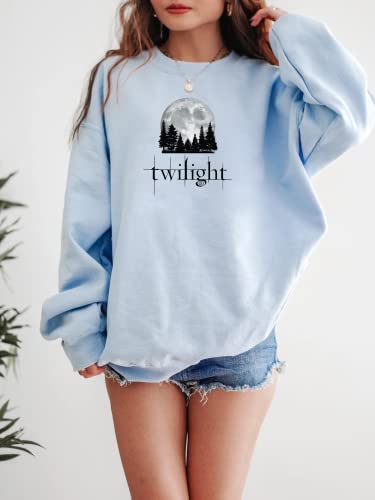 Twilight Crewneck Sweatshirt - Vintage Moon Forks Sweater, Movie Lovers Sweatshirt3