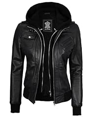 Edinburgh Black Leather Jacket Women
