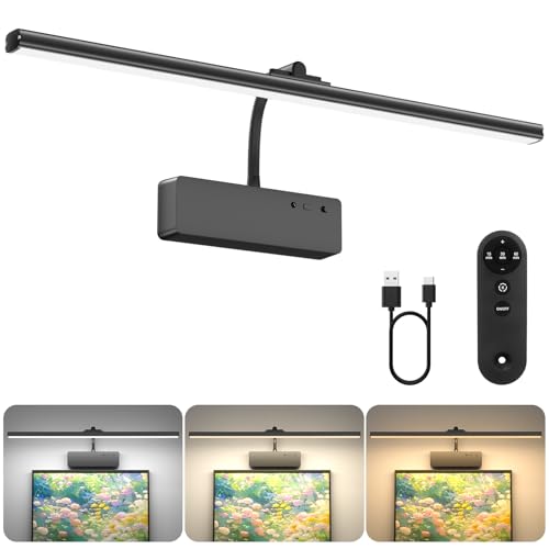 Picture Light with Remote - 20in Wireless Rechargeable Wall Light