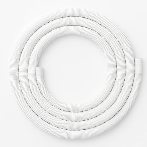 Image of SBD 4 Meter easyfit Washing Machine inlet Pipe | Washing Machine Tap Connector Pipe | Leak-Free Flexible Design Rubber Interface | Water inlet Pipe (Pack Of 1) (White, 4 Mtr)
