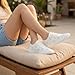 Imagen de GLAMORA Zapatos Mujer Cordones Calados Transpirables Cómodos Ligeros Suela Flexible Antideslizante Plantilla Blanda Punta Fina Calzado Verano Ajuste Cómodo white-39
