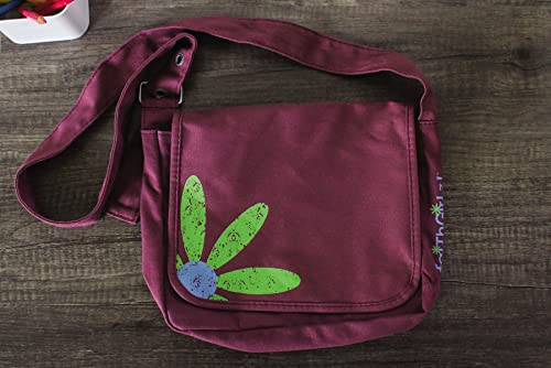 Faithgirlz Messenger Bag Grape Med: Medium Fits Most Standard Size Books And Bibles Up To 6 1/8" To 8 13/16" #TOP7