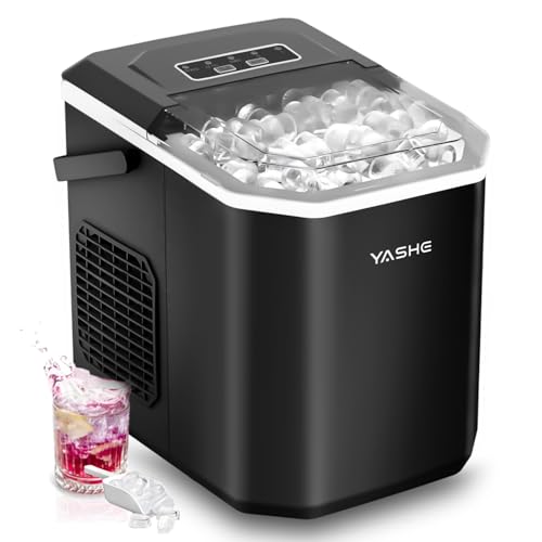 YASHE Máquina de Hielo de Encimera – Cubitos en...