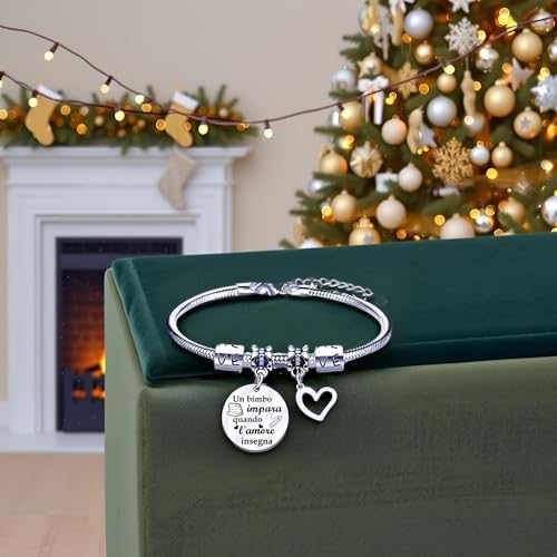 Cadeaux D'Enseignant Bracelet Pour Femme, Un Enfant Apprend Quand L