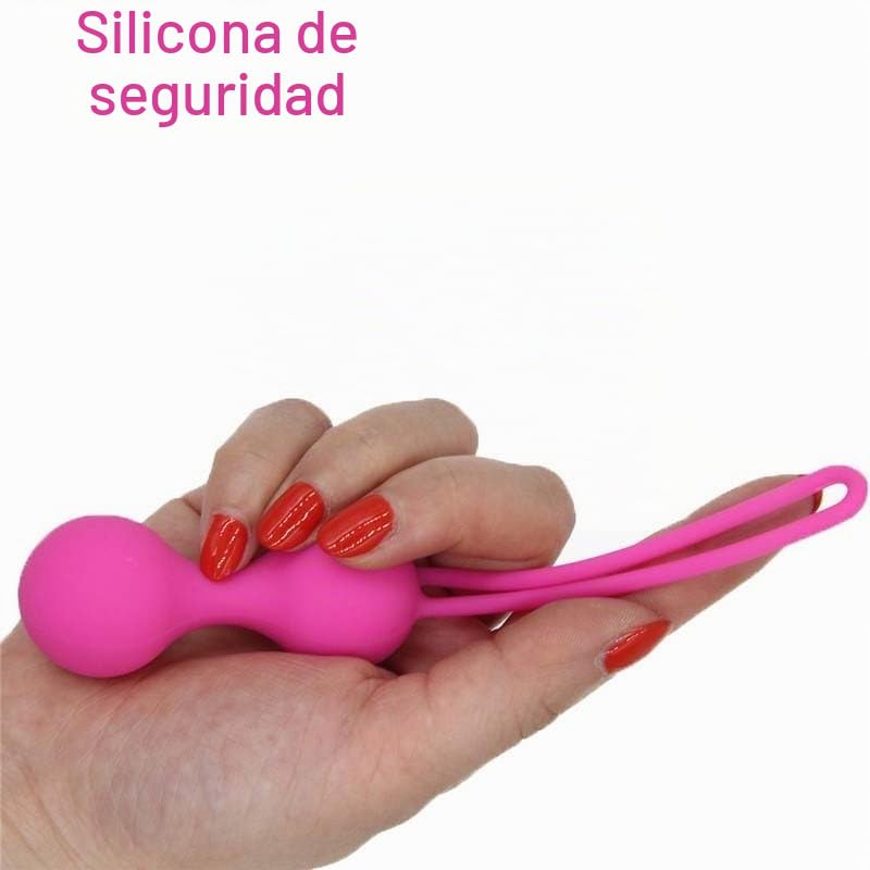 Bolas chinas | Bolas vaginales | Bolas Kegel para ejercicios de suelo pélvico | Dispositivo de Rehabilitación y Musculación | Juguete sexual para mujeres | juguete íntimo (Púrpura, M)