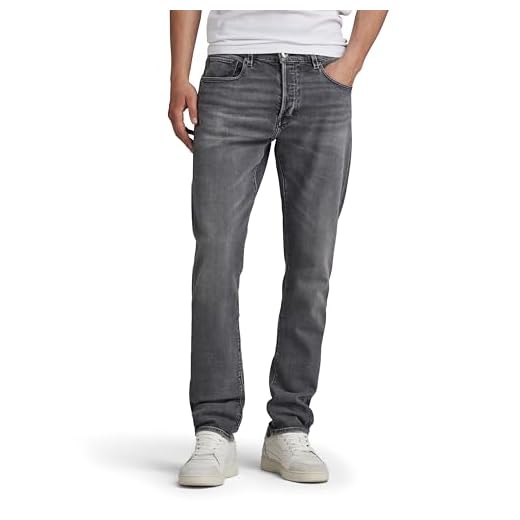 G-STAR RAW 3301 Slim Jeans para Hombre, Gris (Faded Stargaze Grey 51001-d554-g328), 32W / 34L