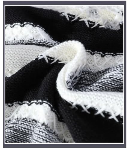 Men's Loose Striped Crew Neck Sweater2