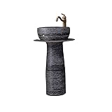 Ce modèle allie à la perfection esthétique rétro, un plan de travail spacieux et des rangements intégrés. Il offre non seulement un espace de rangement supplémentaire pour vos articles de toilette, mais il est aussi élégant et pratique.