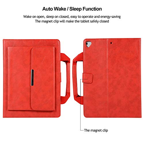image for iPad 2/3/4 Handbag Case, Uliking Smart PU Leather Bag Multi-Angle Stan
