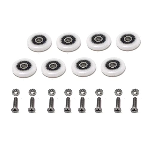 4Pcs X Shower Door Rollers,Roller Diameter 19 /23/25/27Mm, For The Bathroom Pan Glass Sliding Door Pulleys/Runners/Wheels,Strong Load-Bearing Capacity, Ultra-Quiet,Cy105-Ls-4Pcs #TOP7