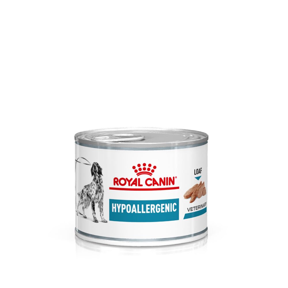 Royal Canin Veterinary Hypoallergenic Mousse | 12 x 200 g | Diät-Alleinfuttermittel für ausgewachsene Hunde | Mit hydrolysiertem Protein | Zur Unterstützung der Hautbarriere