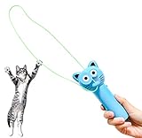 Fling String Cat Toy Electric Decompression Toy Cat Shape String Launcher Toy Handheld Toy with Rope...