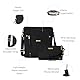 Baggallini Damen with Phone Wristlet Go Bagg mit RFID-Handy-Armband, Schwarze und Goldfarbene Hardware
