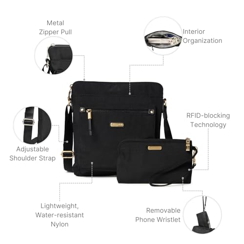 Image of Baggallini womens Go Bagg With Rfid Phone Wristlet