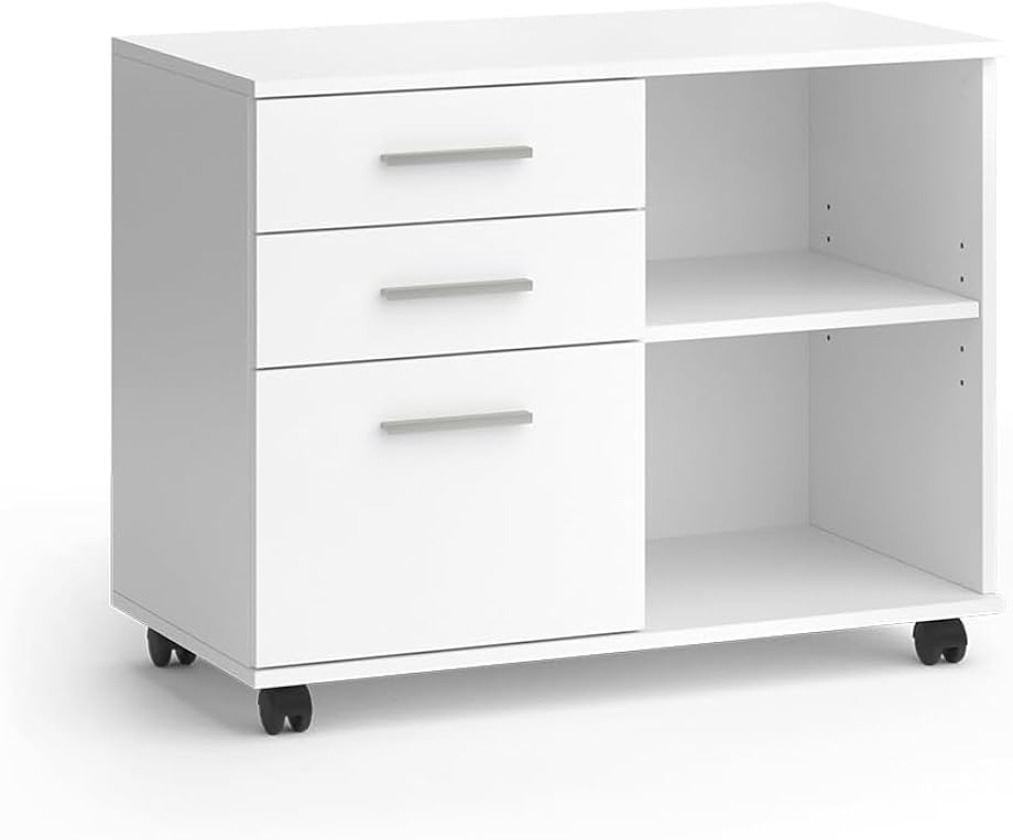 Vicco piedistalli mobili delf bianco 80 x 40 cm con 3 cassetti