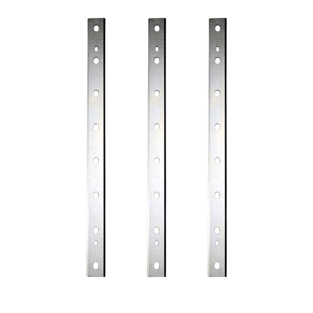 Repuesto de cuchillas cepilladoras de 13 pulgadas para cuchillo cepillador de madera DeWalt DW735 DW735X para carpintería, juego de 3, como se muestra