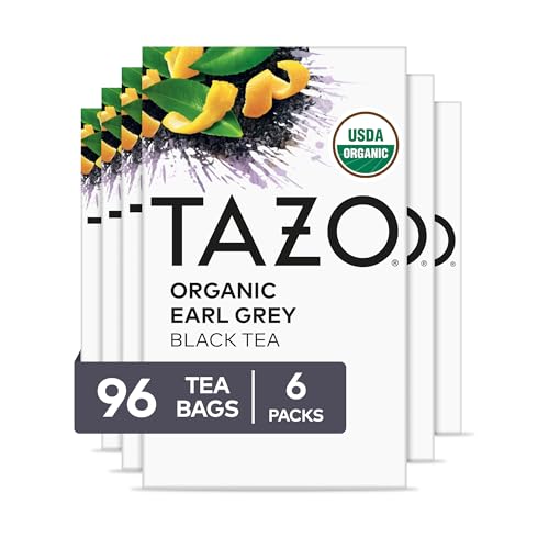 TAZO Organic Earl Grey for Health and Wellness, High Caffeine