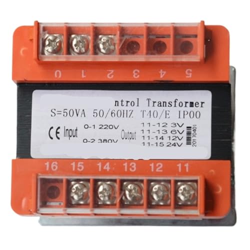 Transformateur de tension BK-50VA 380V 220V monophasé à bobinage pour commande - 4