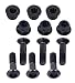 Outlaw Racing Rear Sprocket Nut/Bolt Kit Black