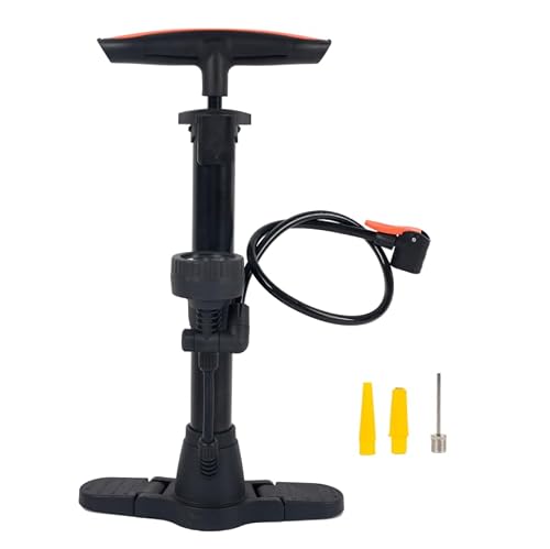 yirgnzu Bike Pump with Gauge, Floor Bicycle Pump 160 PSI, Bike Air Pumps with Schrader and Presta Valve, Bicycle Tire Pump for Road Bike