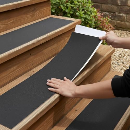MBIGM 8-Pack Non-Slip Outdoor Stair Treads - Anti Slip 6