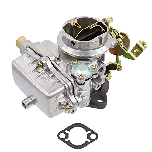NENKUTEN New Carburetor for Ford 1957 1960 1962 144 170 200 223 inline 6 6 Cyl 4 Cyl Engines 1 Barrel Carb Replace Holley 1904 Manual Choke 1959 F100 single barrel Carburetor with Gasket