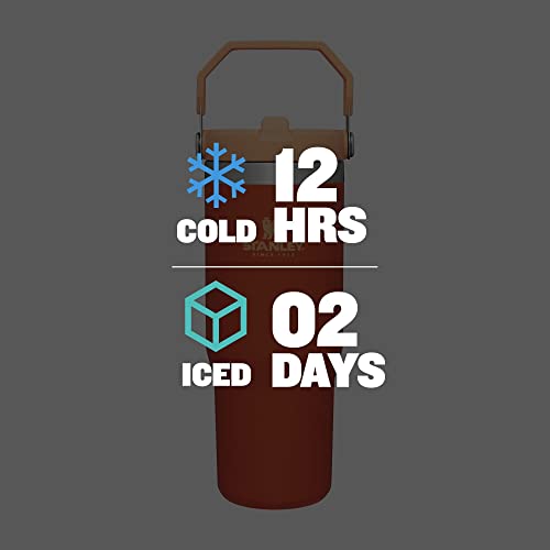 Stanley IceFlow Stainless Steel Tumbler with Straw - Vacuum Insulated Water Bottle for Home, Office or Car Reusable Cup with Straw Leak Resistant Flip Cold for 12 Hours or Iced for 2 Days (Tigerlily) - Image 6