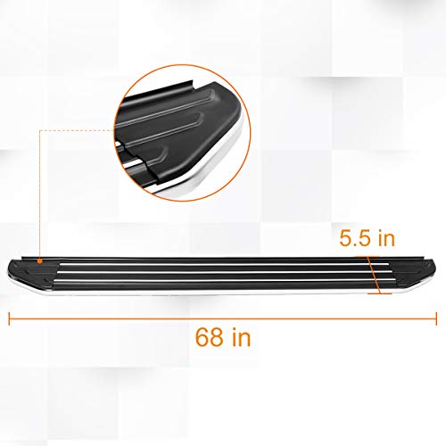 Estribos de aluminio 5.5 pulg. para SUV Acura MDX 07-09 miniatura 3