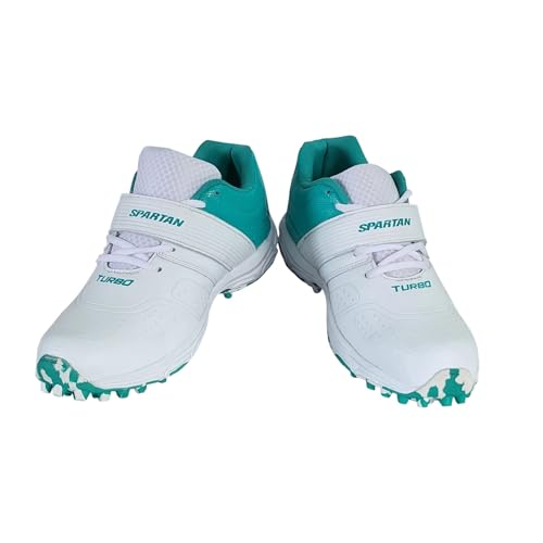 Image of SPARTAN Cricket Shoes for Boy's & Men| Anti Skid Shoes with Rubber Outsole|Lightweight and Durable|Comfortable Cushioning | Outdoor Shoes Ideal for Turf | Non-Slip Sole