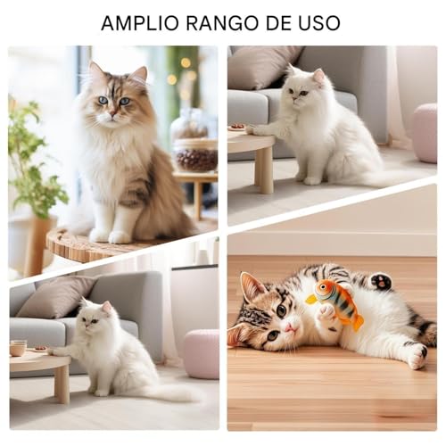 Scratcher de gatito de sisal resistente con juguetes interactivos para garras 5