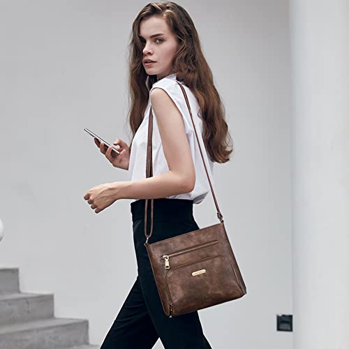 CLUCI Small Crossbody Purse for Women Compact Vegan Leather Purse with Multi Pockets Shoulder Handbags for Travel2