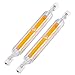 Produktbild ZJING R7S LED Bulb, 15W / 20W / 25W / 30W / 40W COB LED- Filament Glühbirne, 118mm/78mm R7S Halogen Ersatzlampe, Lineare Glühbirnen 360° Abstrahlwinkel, 2 Stücke,Warm White,40W 118mm