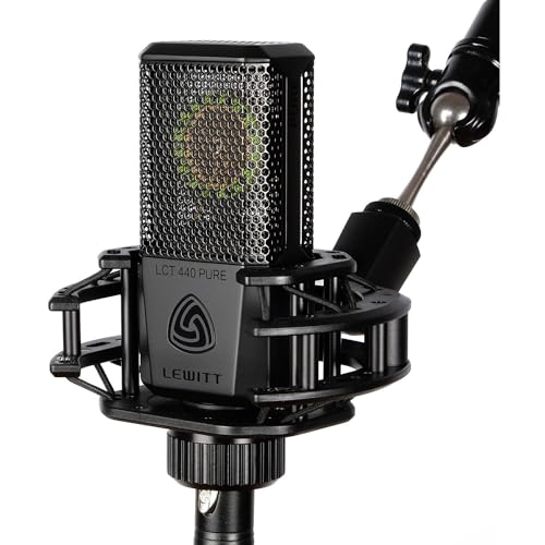 Lewitt LCT 440 Pure Condenser Microphone with StreamEye Cans50 Studio Monitoring Headphones
