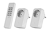 Trust AC2-200R - Set regulador de intensidad inalmbrico (2 receptores, 1 mando a distancia), blanco
