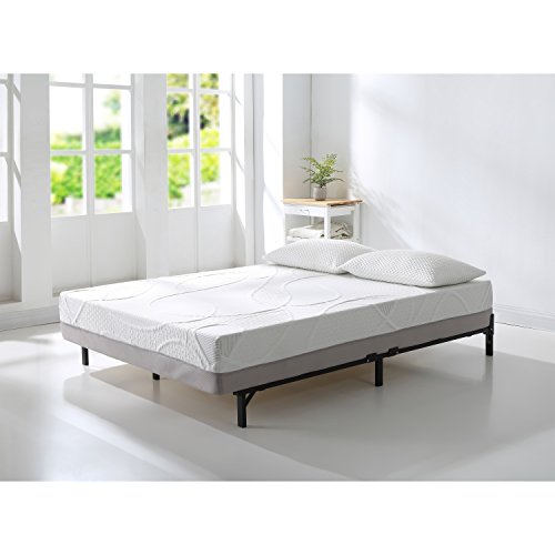 Ac Pacific Herbacoal Collection 12" Medium Firmness Green Tea Infused Memory Foam Mattress Made In Usa, Queen, White #TOP1
