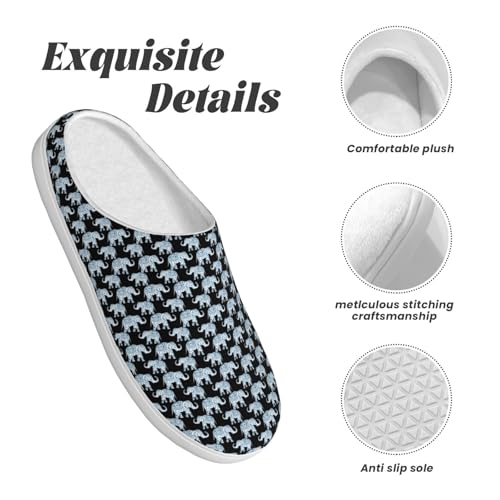 Chaussons éléphant semelle TPR lavables intérieur extérieur