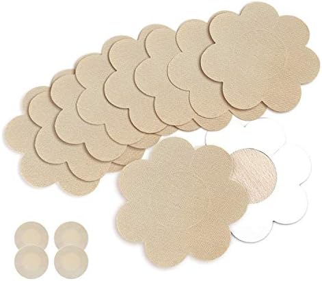 Goldfarm 20 Pairs Nipple Breast Covers, Sexy Breast Pasties Adhesive Bra Disposable