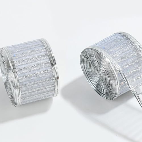 Guaber Elegant Christmas Decoration Ribbons Decorative Christmas Fabric Crafting Ribbons thumb #2