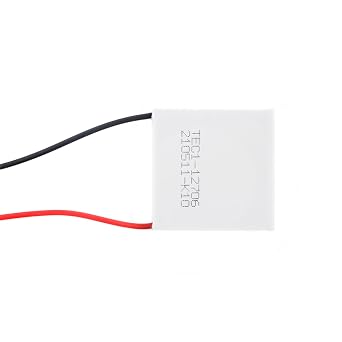 2 Pack TEC1-12706 Semiconductor Refrigeration Tablets 12V 6A TEC1-12706 Heatsink Thermoelectric Cooler Cooling Peltier Plate Module 40x40mm