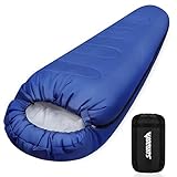 【Anti-Seize Double-Slider Zipper】Anti-Seize Zipper kann verhindern, dass sich der innere Stoff am Reißverschluss festfrisst. Es kann Ihnen helfen, den Schlafsack glatter zu verwenden. Der Schlafsack ist auch mit einem doppelseitigen Reißverschluss. An den Füßen befinden sich separate Reißverschlüsse, die unabhängig voneinander geöffnet und geschlossen werden können. Reißverschluss ist haltbarer. Es hat auch eine Wärmeisolationsfunktion und kann den Schlafsack warm halten.