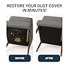 House2Home 40 Inch x 3 Yard Upholstery Black Cambric Dust Cover Fabric Replacement for Sofa Chair Furniture and Twin Box Spring Foundations, Conceals Springs and Webbing Inside Furniture #3