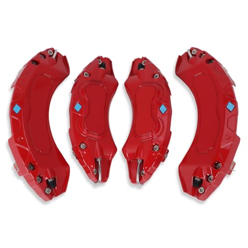 ROINROJI Caliper Covers Compatible for Honda Civic 16 in 17 in Wheel Hub fit for Front and Rear Car Brake Caliper Cover 2016-2022 Set of 4 Red