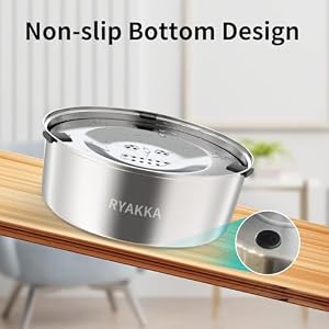 1L/0.26Gallon No Spill and Slow Water Bowl for Small Dogs - Slow Drinking Spill Proof Stainless Steel Dog Water Bowl 1L/0.26Gallon No Spill and Slow Water Bowl for Small Dogs – Slow Drinking Spill Proof Stainless Steel Dog Water Bowl