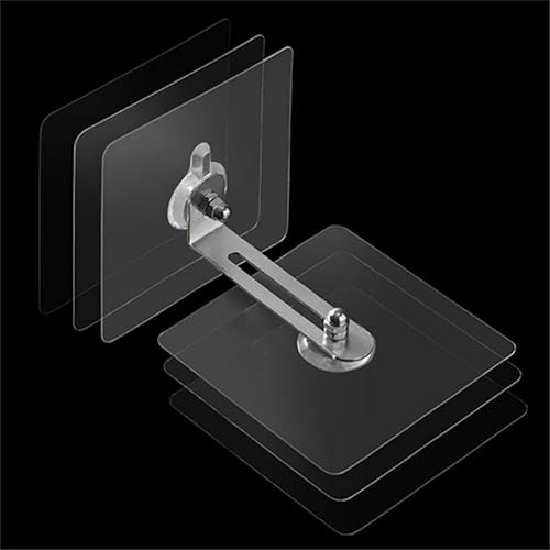 Miniatura 7 de Anclajes adhesivos de pared para muebles (4 pares), kit de correas antipuntas para muebles a prueba de bebés, estantería segura, armario a pared