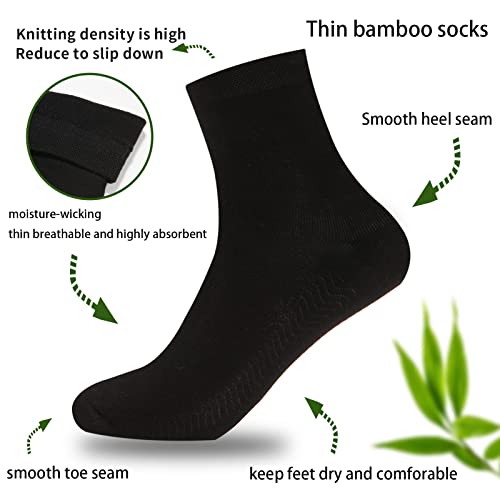 Ten Star Material Bamboo Low Quarter Thin Ankle Sock For Men And Women Anti Odor Natural Breathable Comfortable Socks 6 Pairs #TOP3