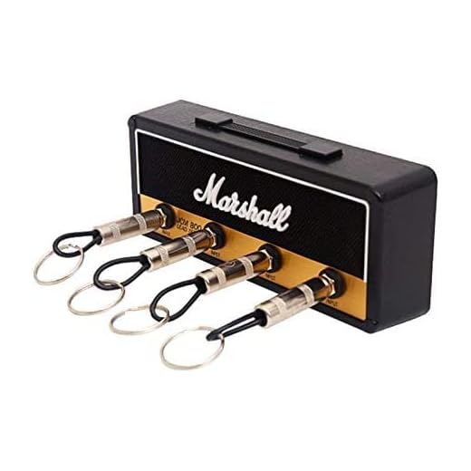 feeilty Jcm800 Jack Rack Crochets À Clés Vintage Guitar Amplifier Porte-Clés Hanger Montage Mural Pour Pluginz