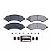 PowerStop Front Brake Pads For Chrysler Aspen 2007-09 |Dodge Dakota 2005-10 |Durango 2007-09 |Ram 1500 2006-10 - Z23 Carbon-Fiber Ceramic Brake Pads With Installation Hardware, Z23-1084
