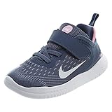 Nike Unisex Baby Kleinstkinder Schuh Free Run 2018 (TDV) Hausschuhe, Mehrfarbig (Diffused Blue/White/Ashen Slate/Pink 402), 17 EU